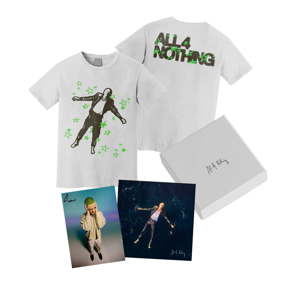 All 4 Nothing - White T-Shirt + CD Box Set