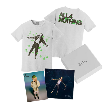 All 4 Nothing - White T-Shirt + CD Box Set